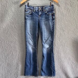 Silver Jeans Women 25/3 Blue Denim Aiko Medium Wash Boot Cut Low Rise